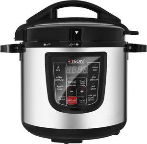 Edison Al-Miqnas Pro Pressure Cooker, 6 Liter, 1000 Watt, Granite Pot - Black product image