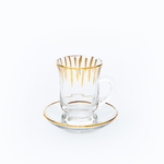 Al Saif Gallery glass tea coffee serving set, 50 pieces - transparent product image 2