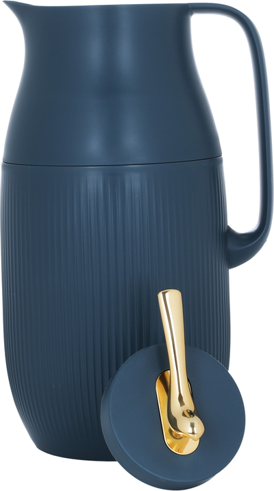 Al Saif Gallery Royal 6 Glass Thermos, 1.6 Litres, Plastic Body - Dark Blue product image 2