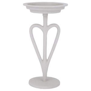 Al Saif Gallery Steel Candle Holder, 12.5 X 12.5 X 23.5 Cm - Light Gray product image