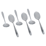 Al Saif Gallery steel spoon set, 24 pieces, engraved - silver product image 4