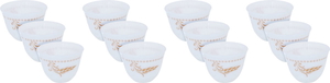 Arcopal Al Saif Gallery Arabic coffee cups set, Korean, spike pattern, 12 pieces - white product image