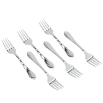 Al Saif Gallery steel sweet fork set, 6 pieces - silver product image 1