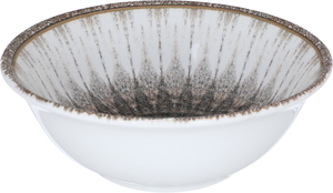 Al Saif Gallery Porcelain Soup Bowl, 15 cm, Round, Floral Pattern - Gold product image