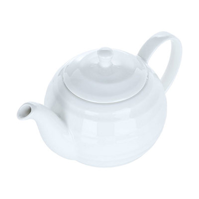 إبريق شاي بورسلان بغطاء السيف غاليري، 1 لتر، 15 سم - أبيض product image 2