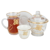 Al Saif Gallery Glass Tea and Coffee Serving Set, 50 Pieces - Clear product image 1