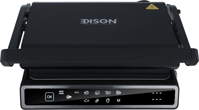 Edison PG-201B Multi-Function Electric Grill, 1600 Watt, Digital Control Screen - Black product image 1