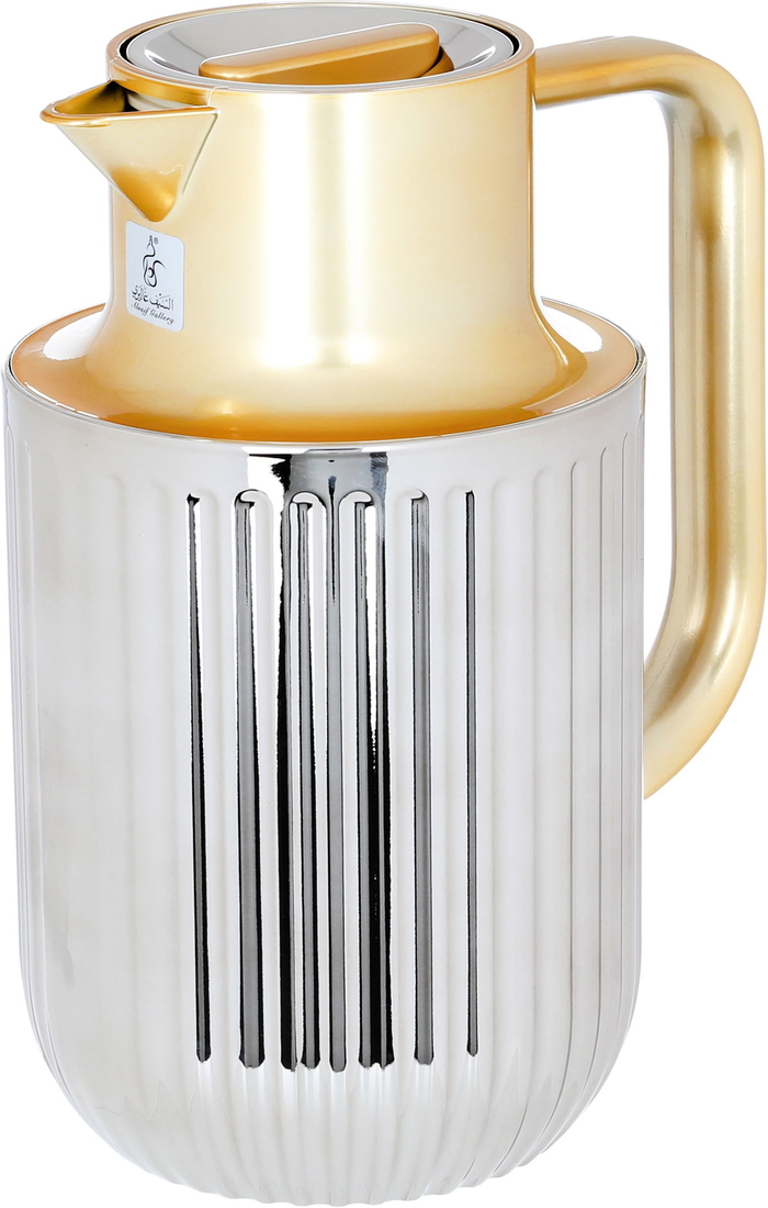 Laura Plastic Everest Thermos, 1 liter, gold-silver handle product image 2