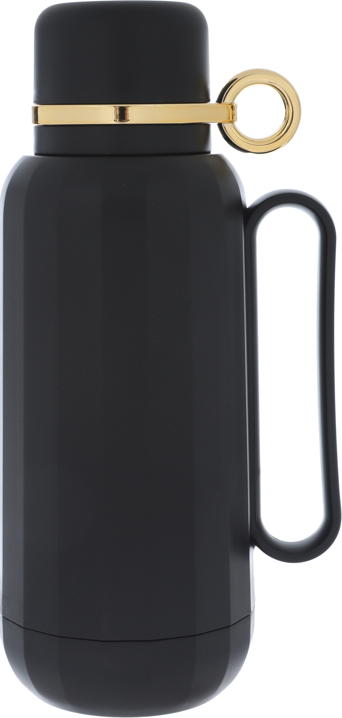 Al Saif Gallery Rahal Plastic Thermos, 1 Liter - Black product image 1