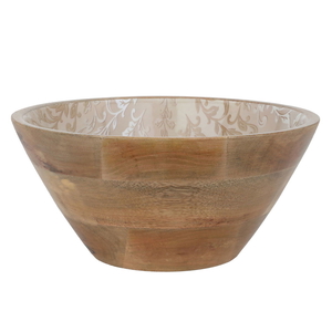 Al Saif Gallery Wooden Bowl, Round - Wooden product image