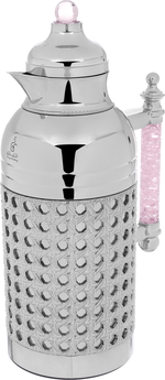 Sarah Gallery plastic thermos set, 1 liter, pink crystal handle - silver product image 7