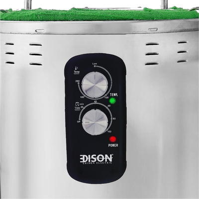 برميل مندي كهربائي إديسون، 2750 واط، 120 لتر - فضي product image 7