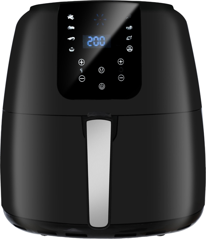 قلاية هوائية إديسون، 1800 واط، 8 لتر، وعاء داخلي تيفال، 8 وظائف، GLA-906 - أسود product image 5