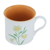 Al Saif Gallery porcelain mug, 650 ml, orange-white rose pattern product image 2