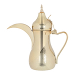 Al Saif Gallery Steel Dallah, 36 oz, Steel - Gold product image 1