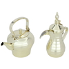 Set of Tawaiq Dallah and Steel kettle from Al Saif Gallery, 1.6 litres, 2 pieces - Gold product image 2