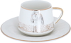 Al Saif Gallery Porcelain Coffee Cup Set, 12 Pieces, 90 ml - White Golden product image 2