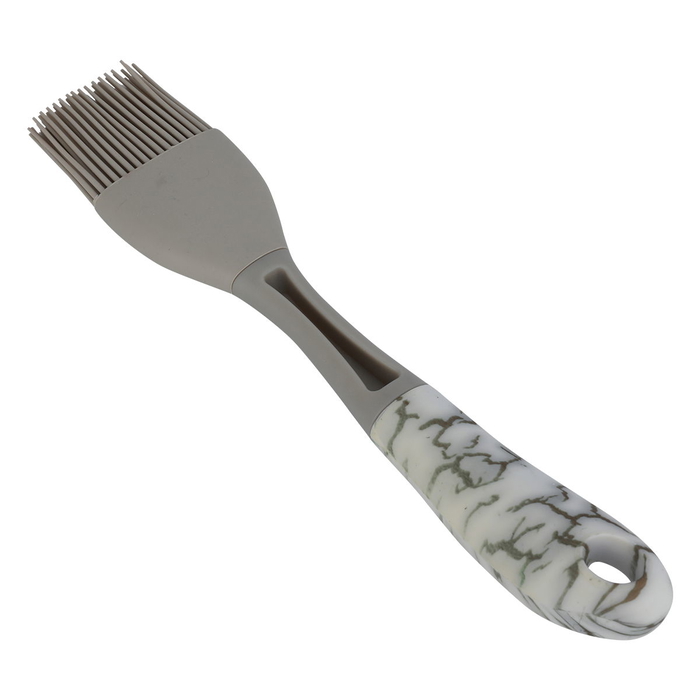 Al Saif Gallery silicone brush, with marble-patterned handle - grey product image 3