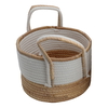 Al Saif Gallery Cotton Baskets Set, 3 Pieces - Beige White product image 4