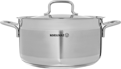 طقم قدور استيل كوركماز الفا، 10 قطع - فضي product image 2