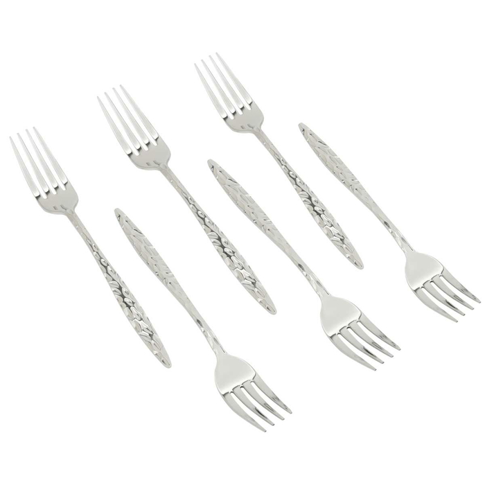 Al Saif Gallery steel cutlery set, 30 pieces, engraved - silver product image 5