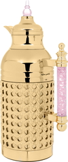 Sarah Estelle Al Saif Gallery thermos set, 1+1 liter, pink crystal handle, 2 pieces - gold product image 7