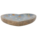 Al Saif Gallery wooden serving plate, 21 x 24 x 3 cm, heart - multi-colored product image 2