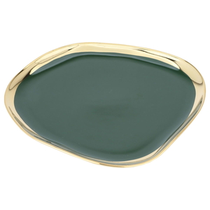 Al Saif Gallery porcelain dessert plate, 8 inches, flat - green product image