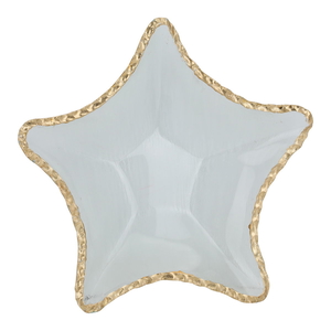 Al Saif Gallery Glass Sweet Dish, 28X28X5 Cm - White Golden product image