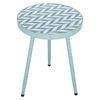 Al Saif Gallery Mirror Round Table, 62 x 45 x 45 cm, pattern - green product image 2