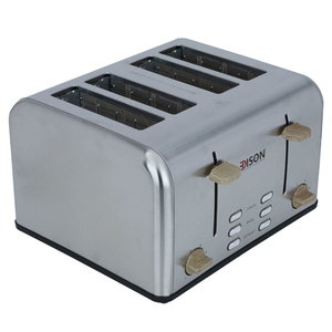 Edison Electric Toaster, 4 Slices, 1600 Watt - Silver product image