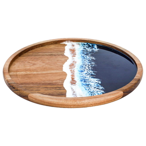 Al Saif Gallery Wooden Serving Tray, 30X30X3 Cm - Brown product image