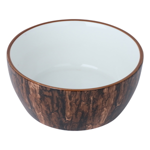 Al Saif Gallery Porcelain Bowl, 15 X 15 X 7 Cm - Wooden product image