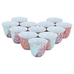 Al Saif Gallery Porcelain Arabic Coffee Cups Set, 12 Pieces - Green product image 2