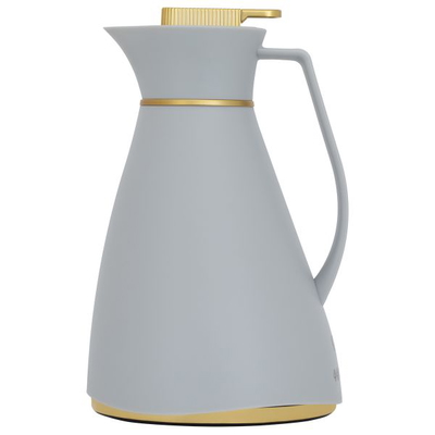 Glory Chiffon Glass Thermos, 1 liter, plastic outer shell - light grey product image 1