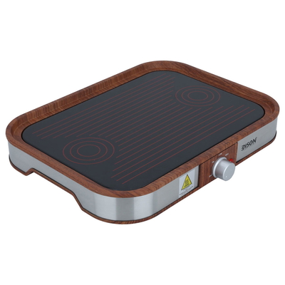 Edison Hot Plate, Steel, 600 Watt - Wooden Brown product image 3