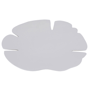 Al Saif Gallery Metal Plate, 31X31X2.4 Cm, Leaf Shape - Grey product image