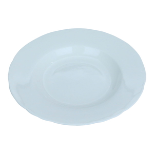 Al Saif Gallery porcelain serving plate, 8 inches, round - white product image