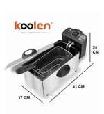 Koolen 816102004 Electric Oil Fryer, 2000 Watt, 3 Liter - Silver product image 3