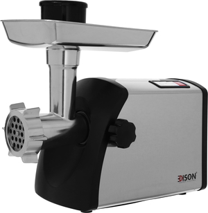 Edison Steel meat grinder, 1200-3000 Watt, 2 kg - Black Silver product image