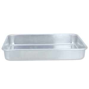 Al Saif Gallery Aluminum Cake Pan, 34.6X24.5X5.5 Cm - Silver product image