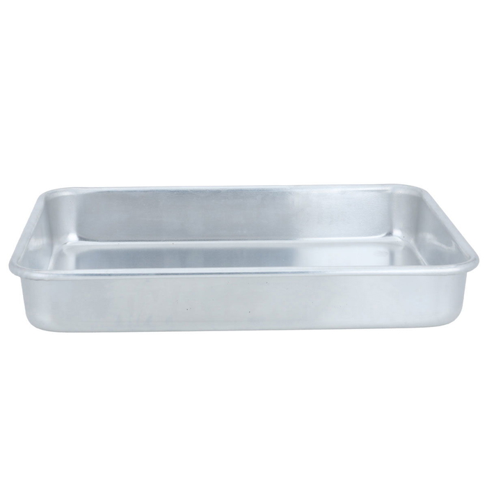 Al Saif Gallery Aluminum Cake Pan, 34.6X24.5X5.5 Cm - Silver product image 1