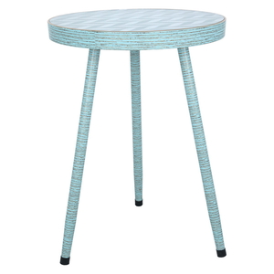 Al Saif Gallery Mirror Round Table, 62 x 45 x 45 cm, pattern - green product image