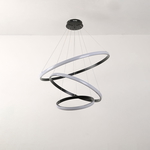 Modern steel Al Saif Gallery chandelier, 40 x 60 x 80 cm, 90 watts - black product image 2