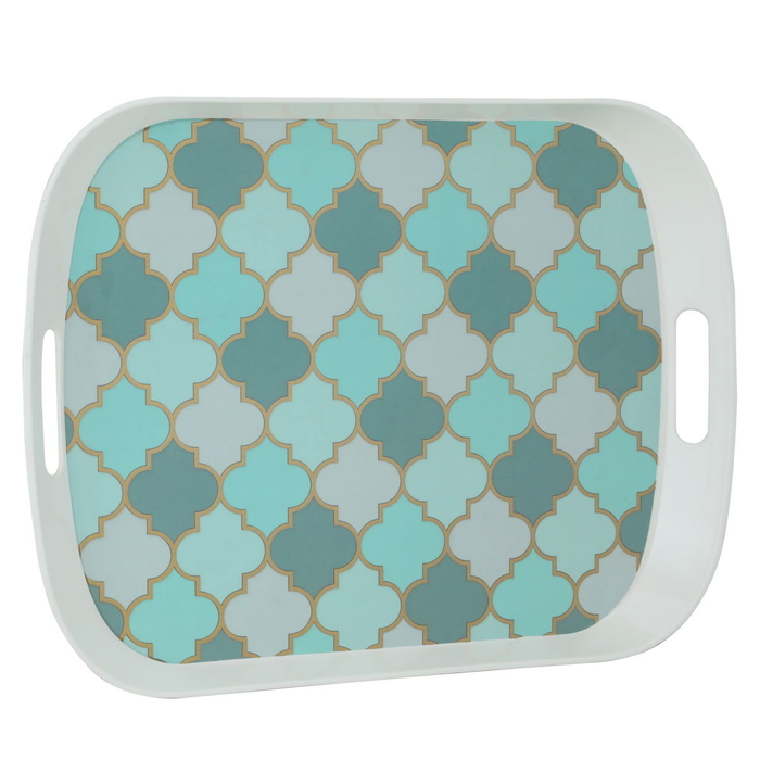 Al Saif Gallery Melamine Tofia with White Edges, 48 ​​x 37 x 4 cm, Rectangle - Green product image 1