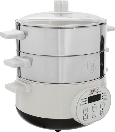 Edison Steam Cooker, 15L, 1600W, 6 Functions, Digital - Silver product image 3