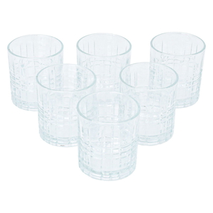 Al Saif Gallery Glass Cups Set, 6 Pieces - Clear product image