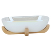 Al Saif Gallery Porcelain Serving Bowl, 1 piece, oval - white product image 1