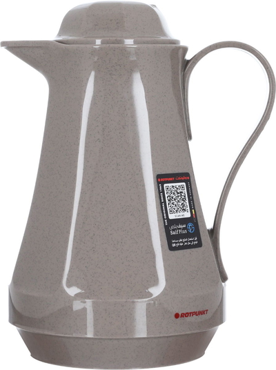 Rotpont thermos, 1 liter, glass inner shell, plastic outer shell - Cappuccino product image 1