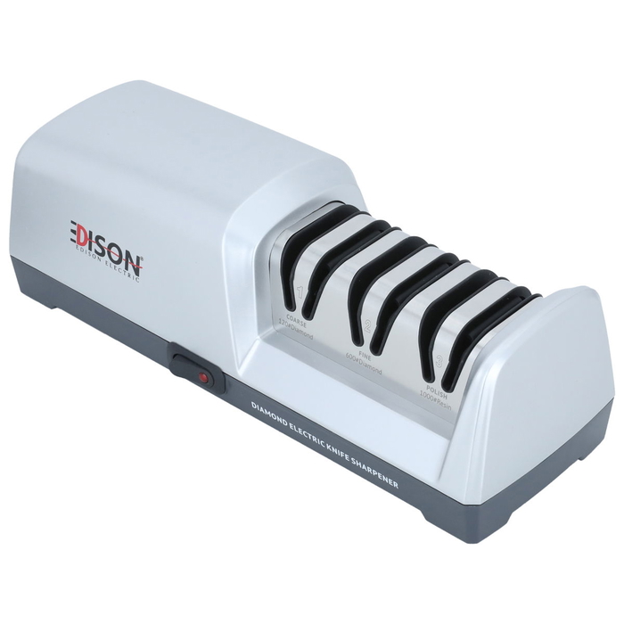 Edison Electric Knife Sharpener, 3 Levels, 18 Watt - Silver product image 2